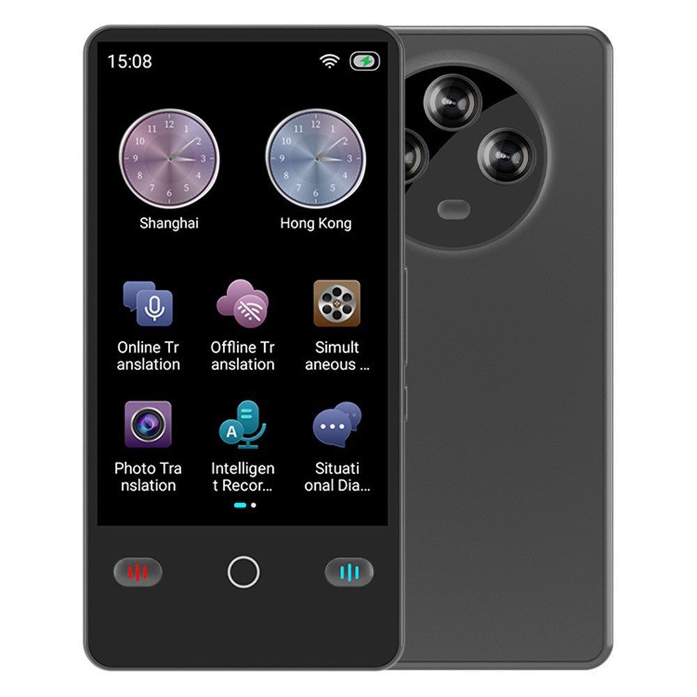 F2 4.0 Inch AI Portable Language Translator 142 Languages Online Offline Bluetooth-compatible Recording Translation Device for Travel