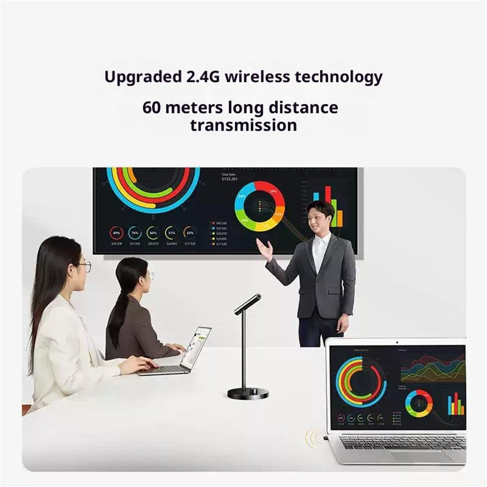 UGREEN CM770 35344 2.4G Wireless / USB Wired Desktop Microphone DSP Noise Cancelling Omnidirectional Mic for Gaming Recording