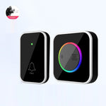 M488 433.92MHz Wireless Doorbell 150-200m Range 45 Ringtones Cordless Doorbell Kit, 1 Bell + 2 Transmitters