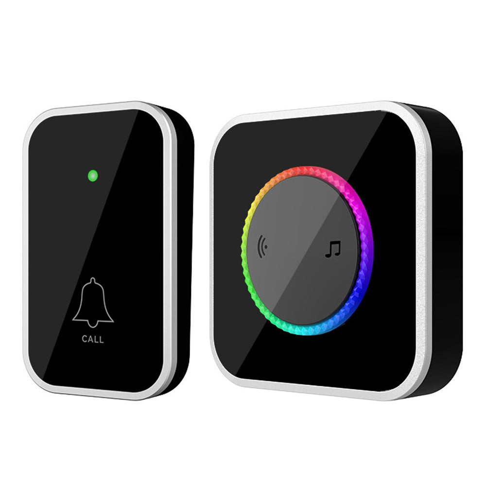 M488 433.92MHz Wireless Doorbell 150-200m Range 45 Ringtones Cordless Doorbell Kit, 1 Bell + 1 Transmitter