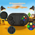 For Samsung Galaxy SmartTag2 Liquid Silicone Case Game Controller Design Protective Cover with Ring Buckle
