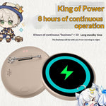 BW01 Electronic Badge 1.85 Inch Touchscreen Bluetooth-compatible Anime Display Brooch Pin for Cosplay Events