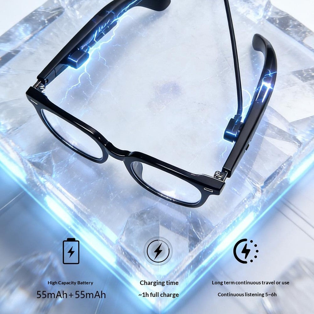 F70 AI Smart Bluetooth-compatible Glasses Cycling Driving Call Photochromic Lens Eyeglasses