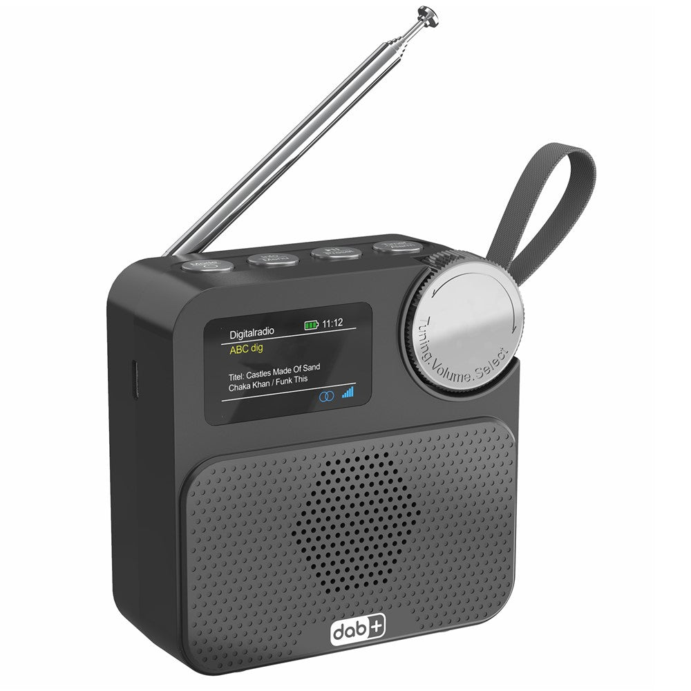 P2D 1.47 Inch Bluetooth-compatible Portable DAB Radio with TF Card MP3 Player
