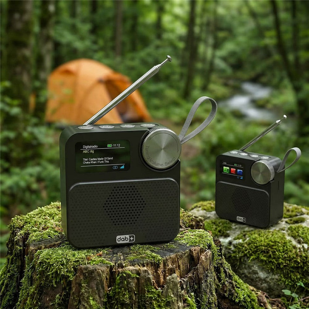 P2D 1.47 Inch Bluetooth-compatible Portable DAB Radio with TF Card MP3 Player