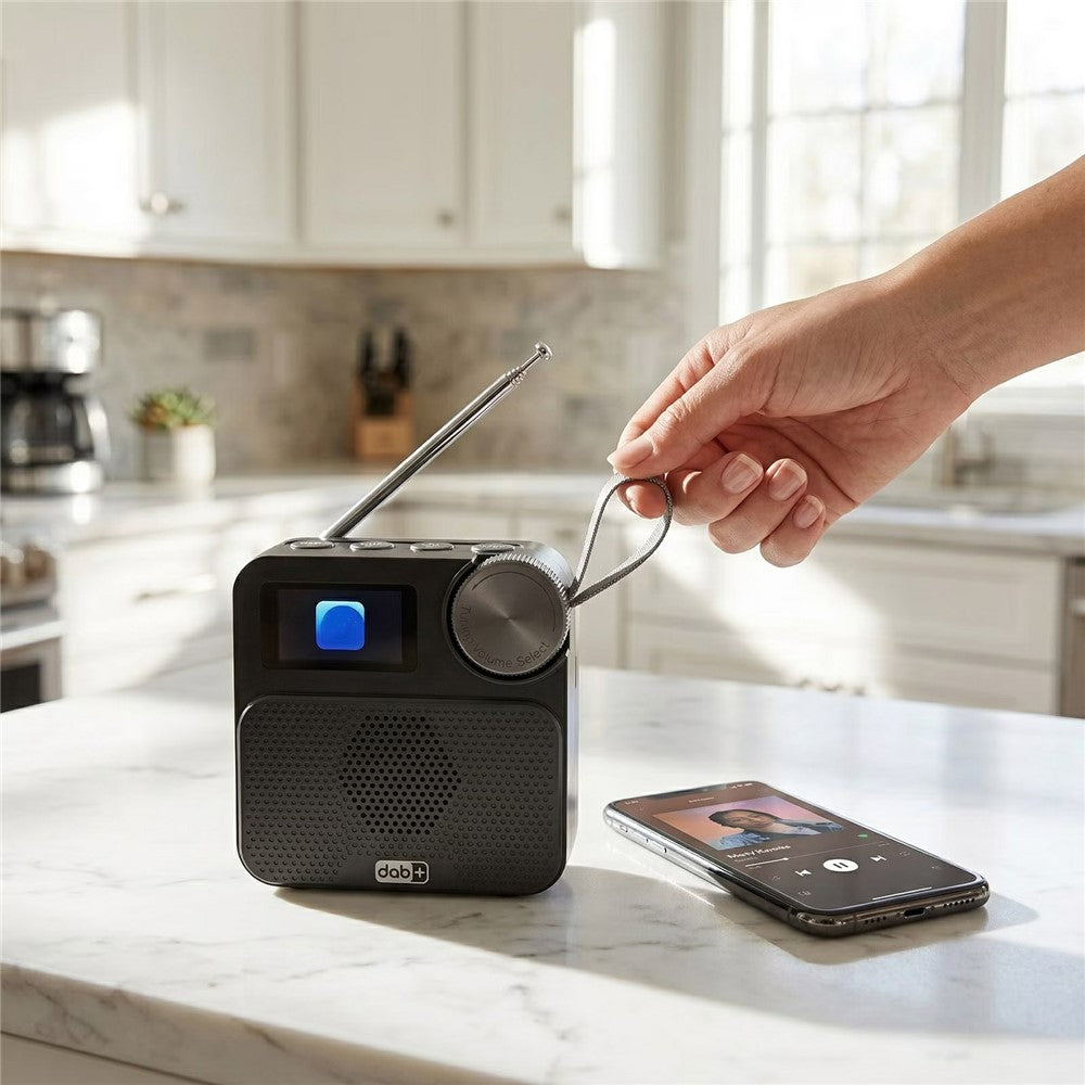 P2D 1.47 Inch Bluetooth-compatible Portable DAB Radio with TF Card MP3 Player