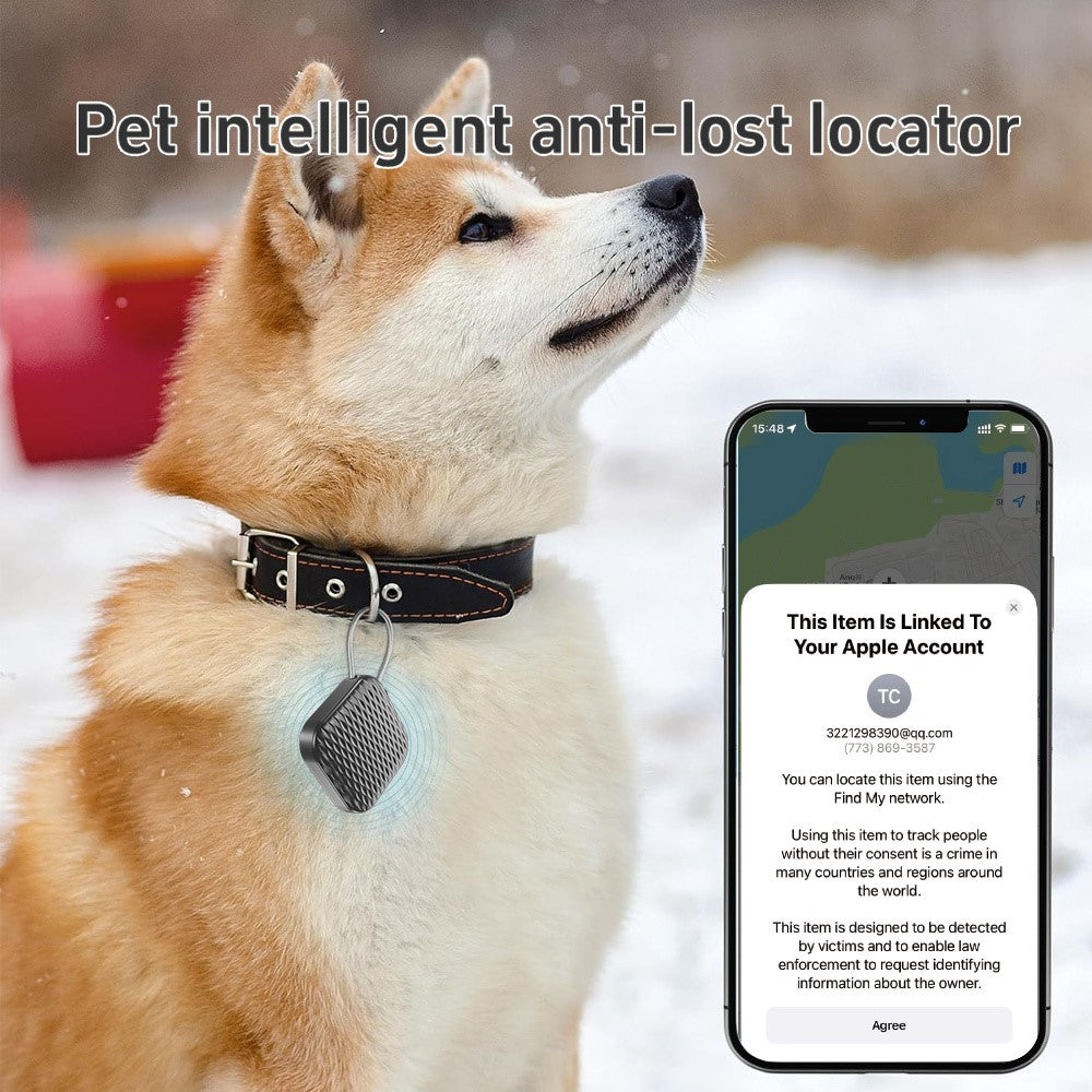 F25 Bluetooth-compatible Anti-Lost Tracker Pet Kids Elderly Global Locator Compatible with Find My App for iOS
