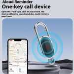 F15 Car Keychain Anti-Lost Tracker 2-in-1 Bluetooth-compatible Global Locator Compatible with Find My App for iOS