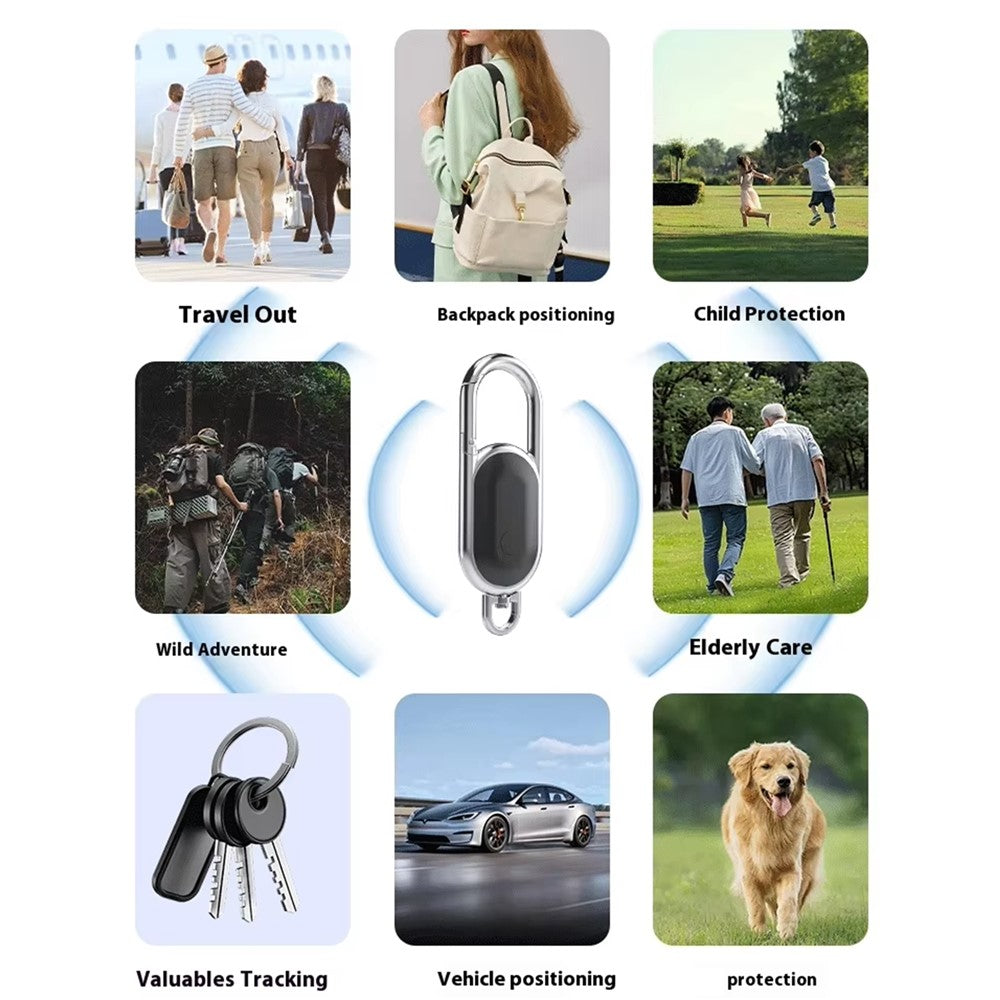F15 Car Keychain Anti-Lost Tracker 2-in-1 Bluetooth-compatible Global Locator Compatible with Find My App for iOS