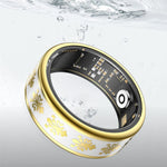 SY03 Smart Ring Health Monitoring Enamel Multi-function Fitness Tracker Finger Ring with Charging Case