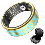 SY03 Smart Ring Health Monitoring Enamel Multi-function Fitness Tracker Finger Ring with Charging Case