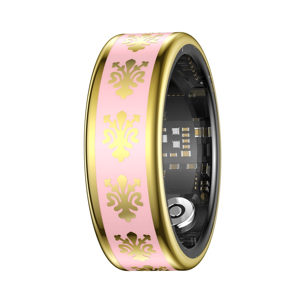 SY03 Smart Ring Health Monitor Enamel IP68 Waterproof Heart Rate Blood Oxygen Sleep Tracker with Charging Case