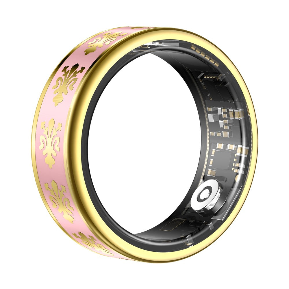 SY03 Smart Ring Health Monitor Enamel IP68 Waterproof Heart Rate Blood Oxygen Sleep Tracker with Charging Case