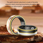 SY03 Smart Ring Health Monitor Enamel IP68 Waterproof Heart Rate Blood Oxygen Sleep Tracker with Charging Case