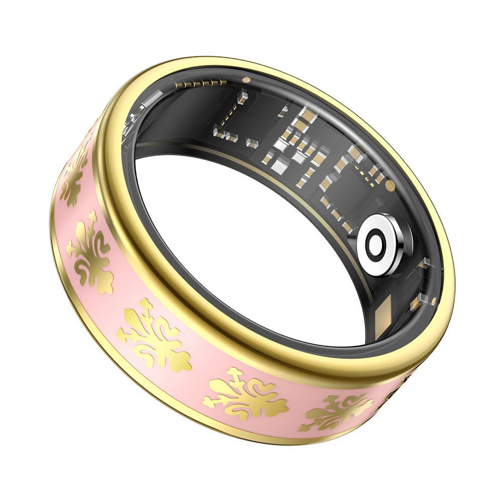 SY03 Smart Ring Health Monitor Enamel IP68 Waterproof Heart Rate Blood Oxygen Sleep Tracker with Charging Case