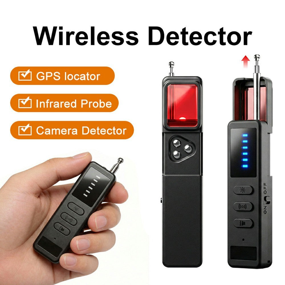 DT01 Wireless Signal Detector Hidden Camera Locator Anti-Spy RF Bug Finder GPS Tracker Detector