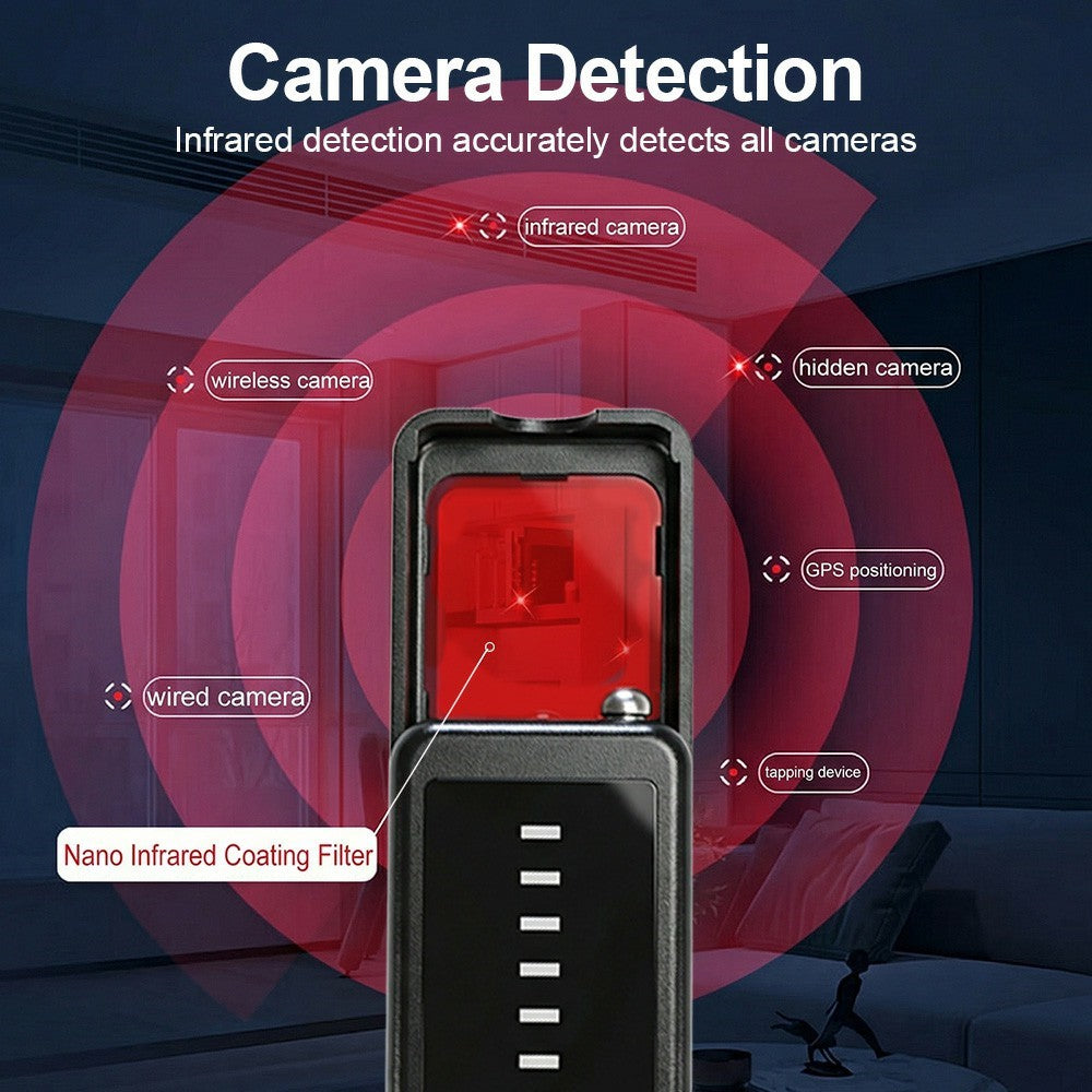 DT01 Wireless Signal Detector Hidden Camera Locator Anti-Spy RF Bug Finder GPS Tracker Detector