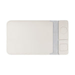 S112 3-in-1 Multifunctional PU Leather Laptop Sleeve with Magnetic Wireless 15W Fast Charging Pad Stand for Phone Earbuds