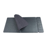 S111 3-in-1 Magnetic Wireless Charger Office Desktop Pad 15W Fast Charging Mouse Pad for Phone Watch Earbuds