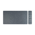S111 3-in-1 Magnetic Wireless Charger Office Desktop Pad 15W Fast Charging Mouse Pad for Phone Watch Earbuds