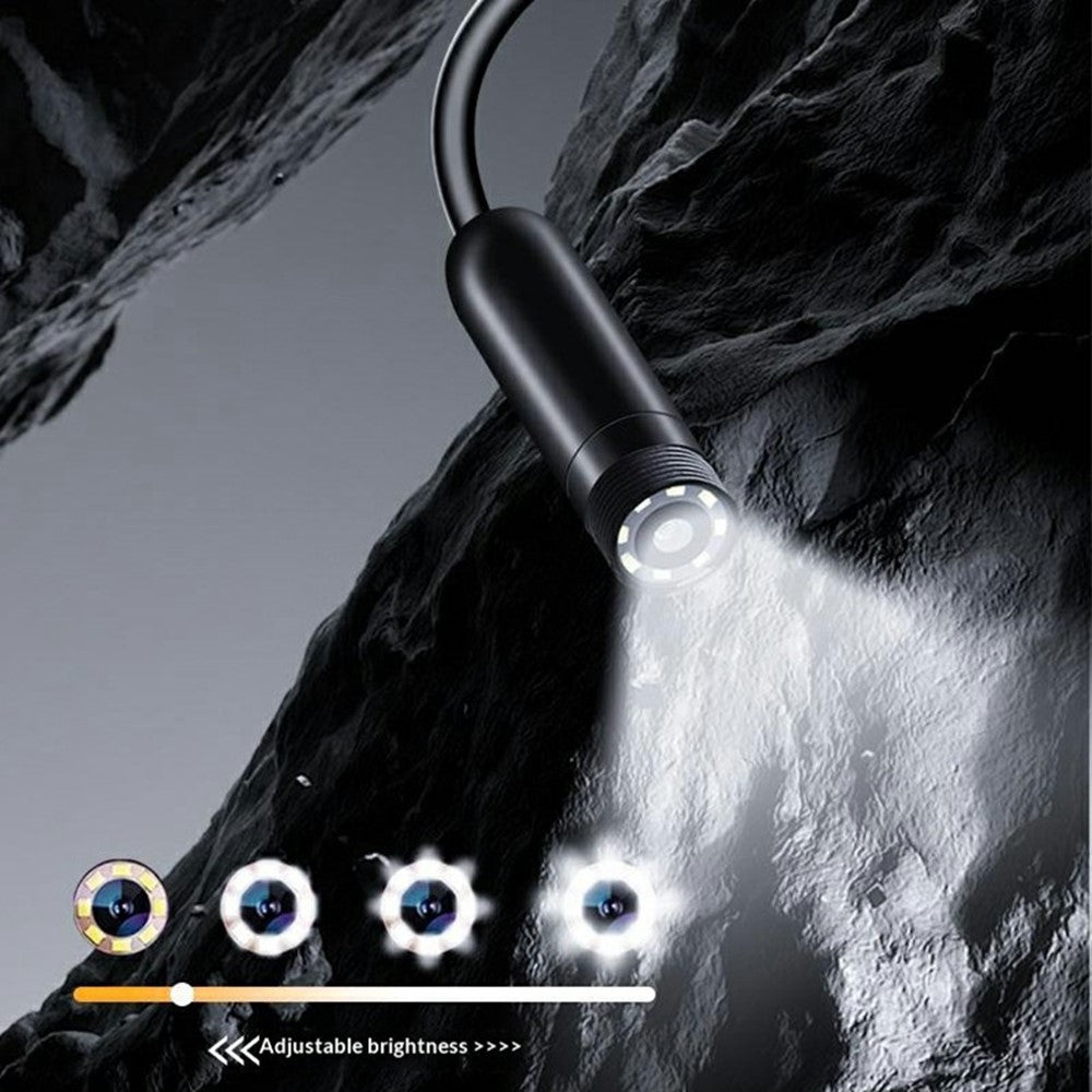 HD813 1m Hard Wire Industrial Borescope 1080P HD 4.3 Inch IPS Screen 8mm Camera Lens IP67 Waterproof Inspection Endoscope