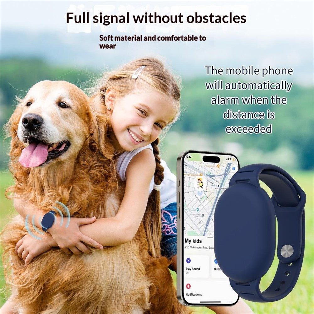 For Xiaomi Tag Silicone Watch Strap Kids Waterproof Adjustable Protective Case Band