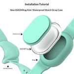 For Xiaomi Tag Silicone Watch Strap Kids Waterproof Adjustable Protective Case Band