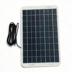 12W 18V Outdoor Solar Panel Portable Charger with DC5521 Connector and 3m Cable for 12V-18V Battery