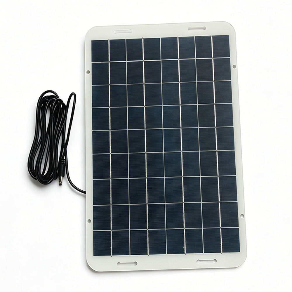 12W 18V Outdoor Solar Panel Portable Charger with DC5521 Connector and 3m Cable for 12V-18V Battery