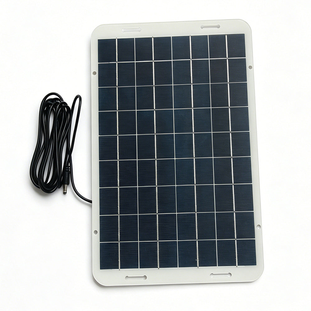 IP68 Vandtæt 15W 18V Solpanel Dobbeltventilator Udluftningssystem til Dyrehus med DC5521-stik