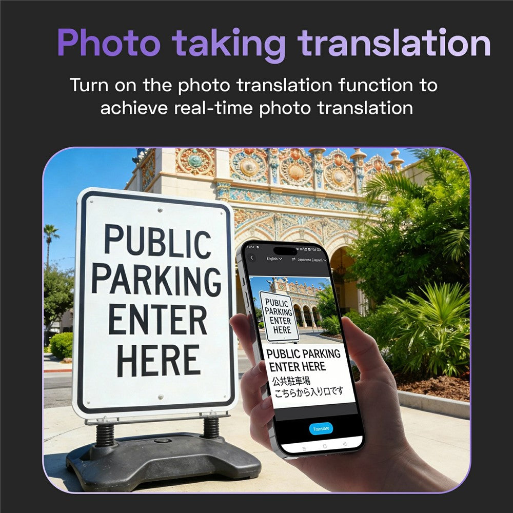 F8pro AI Magnetic Ultra-Thin Bluetooth-compatible Translator 170mAh 138 Languages Real-time Voice Text Translation Device for Meeting Travel