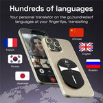 F8pro AI Magnetic Ultra-Thin Bluetooth-compatible Translator 170mAh 138 Languages Real-time Voice Text Translation Device for Meeting Travel