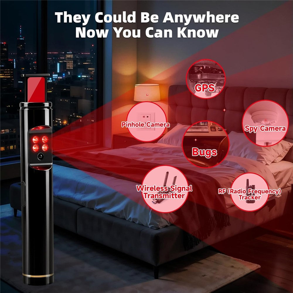 T015 Hidden Camera Detector Bug Finder RF GPS Tracker Detector Signal Scanner Anti Spy Surveillance Device