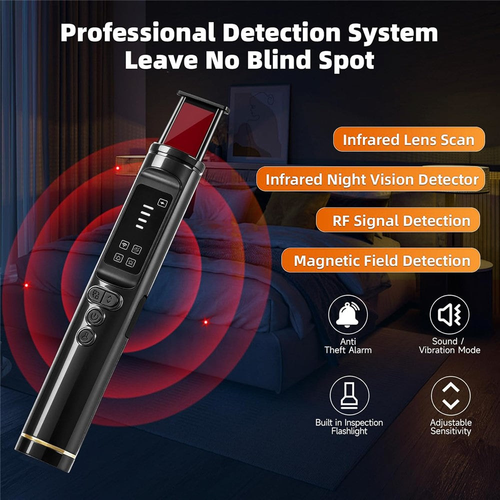 T015 Hidden Camera Detector Bug Finder RF GPS Tracker Detector Signal Scanner Anti Spy Surveillance Device