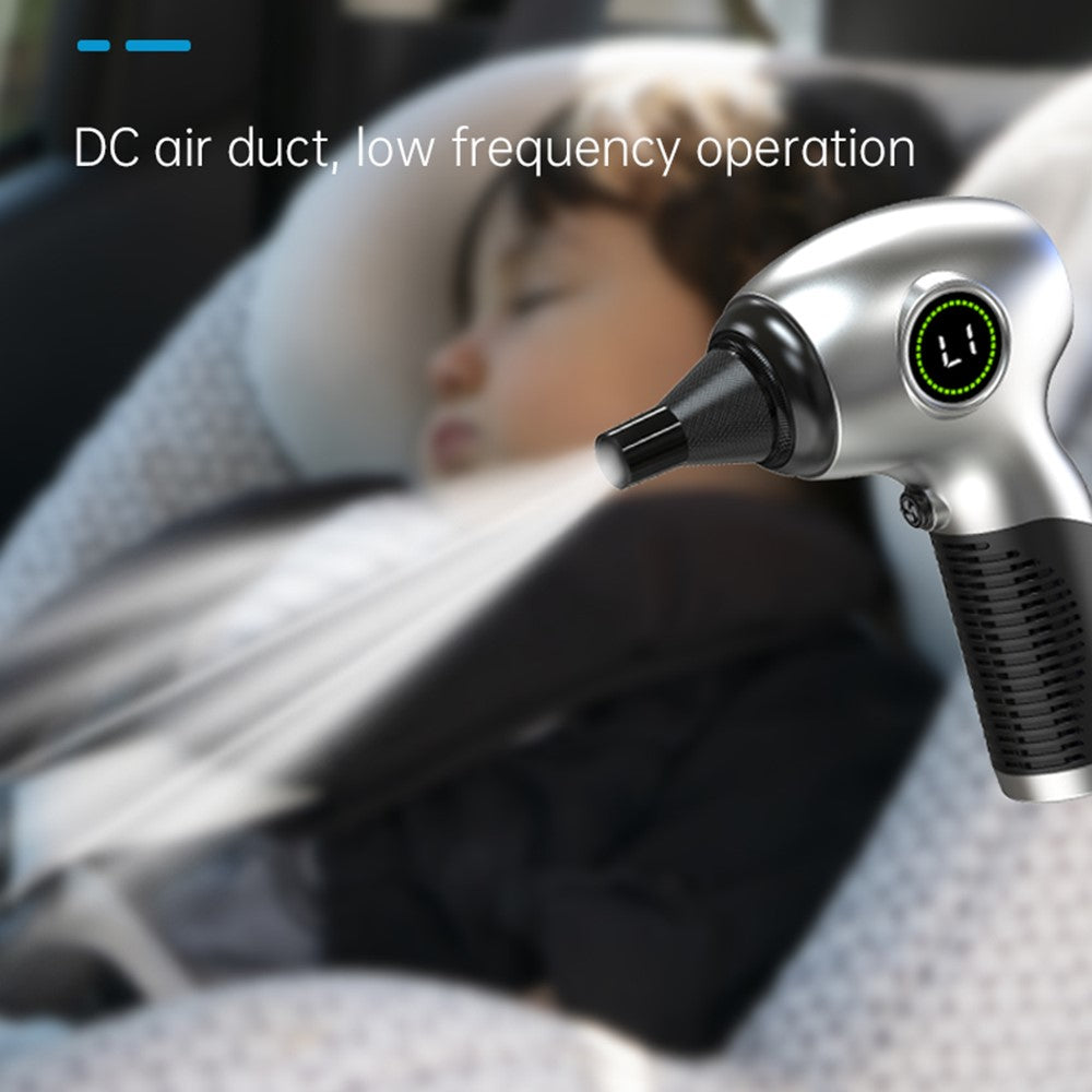 D21S Wireless Handheld Dust Blower 125000RPM Brushless Motor 200G Max Air Flow Duster with LED Display