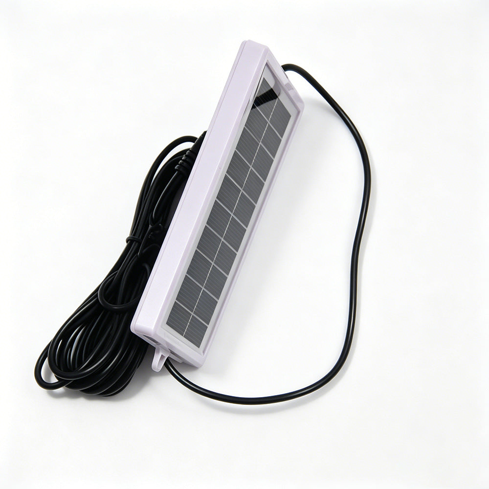 1W 5V Solar Panel Charger with 3m Cable for 3.7V-5V Battery Outdoor Light Security Camera Power Supply