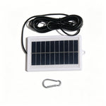 1W 5V Solar Panel Charger with 3m Cable for 3.7V-5V Battery Outdoor Light Security Camera Power Supply