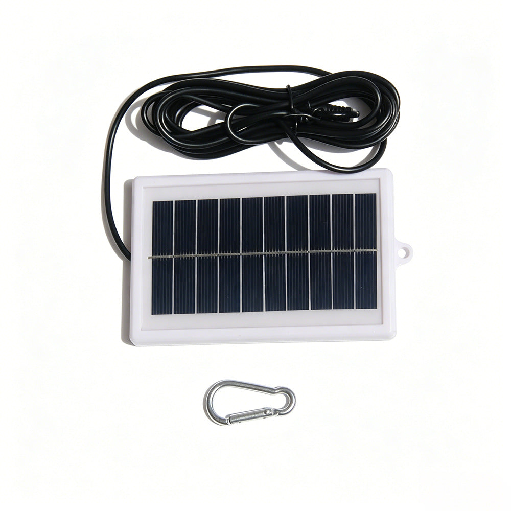 1W 5V Solar Panel Charger with 3m Cable for 3.7V-5V Battery Outdoor Light Security Camera Power Supply