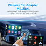 CM102 Wireless CarPlay Adapter Android Auto Converter 2-in-1 WiFi 6 Bluetooth-compatible 5.3 USB Adapter for Car