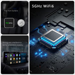 CM102 Wireless CarPlay Adapter Android Auto Converter 2-in-1 WiFi 6 Bluetooth-compatible 5.3 USB Adapter for Car