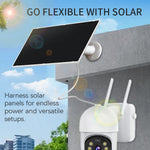 2W 5V Solar Panel 22.5% Efficiency Type-C Charging Board for Security Camera Monitoring