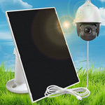 2W 5V Solar Panel 22.5% Efficiency Type-C Charging Board for Security Camera Monitoring