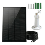 2W 5V Solar Panel 22.5% Efficiency Type-C Charging Board for Security Camera Monitoring