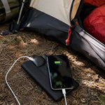 10W Solar Panel Charger 4-Fold Portable Power Bank with USB-C Output for Outdoor Camping