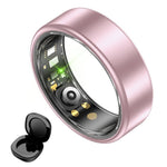 R88 Smart Ring Sleep Heart Rate Blood Oxygen Monitor Fitness Tracker with Charging Case