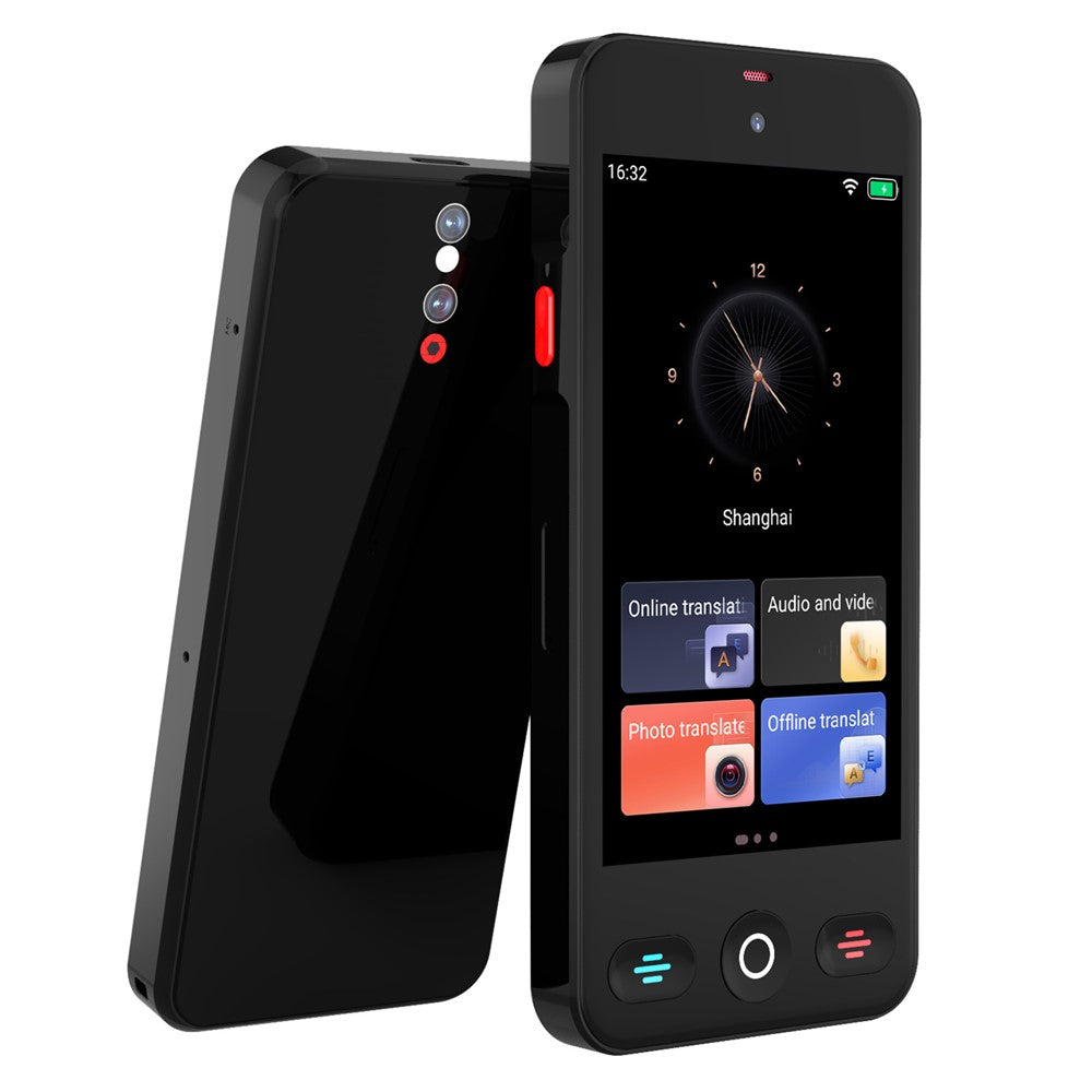 S10 Pro 2+16GB 4-tums skärm AI-röstöversättare 148 onlinespråk WiFi-fotoinspelningsenhet