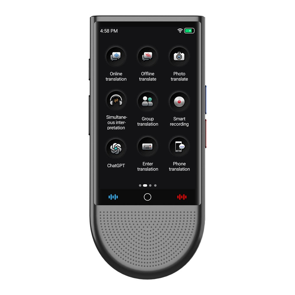 S15 1+16GB 4 tommer AI-stemmeoversætter 148 online sprog WiFi-fotooptagelse smart oversættelsesenhed