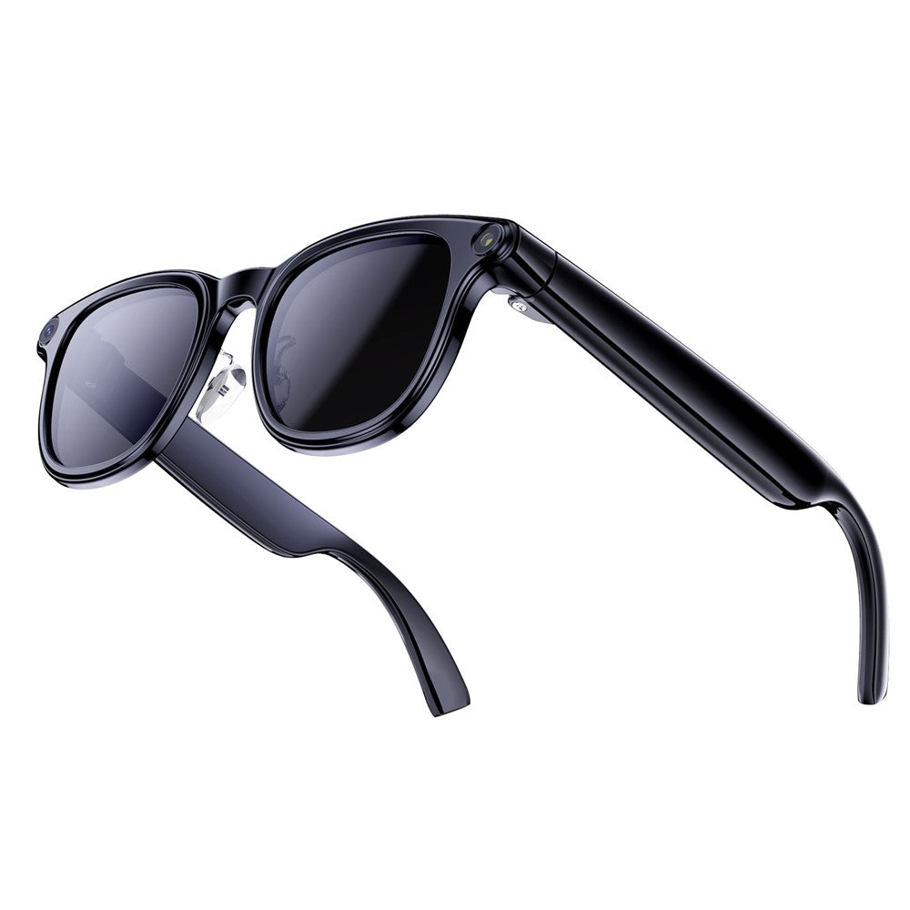 A2C Smart Glasses 8MP Kamera AI-oversættelse Bluetooth 6.0 EIS-stabilisering med dobbeltlinse (solbriller + klare linser)