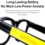 A2C Smart Glasses 8MP Kamera AI-oversættelse Bluetooth 6.0 EIS-stabilisering med dobbeltlinse (solbriller + klare linser)
