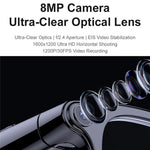 A2C Smart Glasses 8MP Kamera AI-oversættelse Bluetooth 6.0 EIS-stabilisering med dobbeltlinse (solbriller + klare linser)